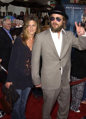 Jennifer Aniston and Brad Pitt at the LA premiere of The Bourne Identity