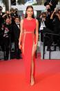 <p>Irina Shayk in Atelier Versace</p>