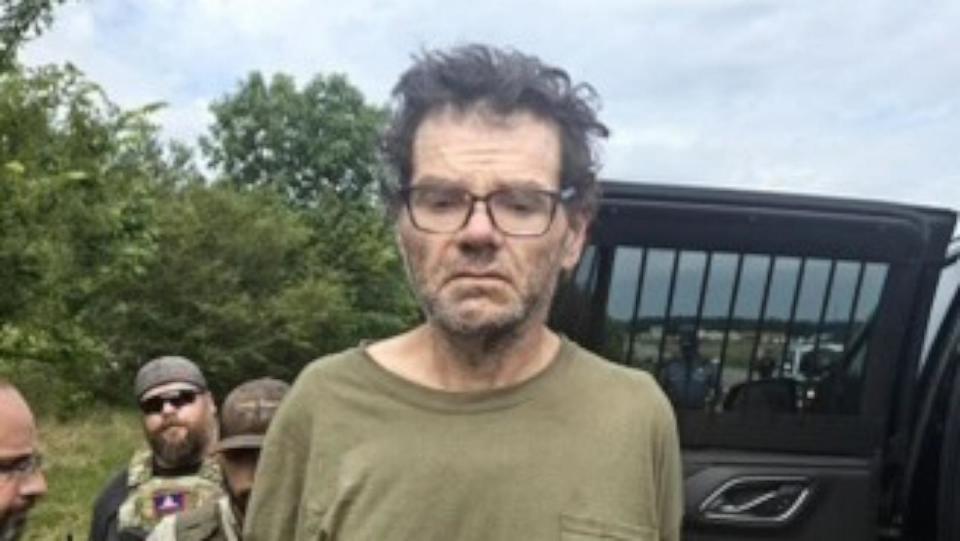 PHOTO: Stacy Lee Drake, 50, was taken into custody, June 20, 2024, in a wooded area south of the Morrilton intersection of University Boulevard and Poor Farm Road in Arkansas. (Arkansas State Police)