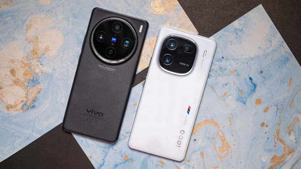 Vivo X100 Pro next to iQOO 12