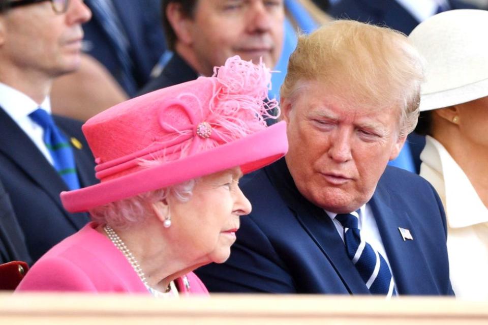 From left: Queen Elizabeth and  President Trump in June. | Tim Rooke/Shutterstock