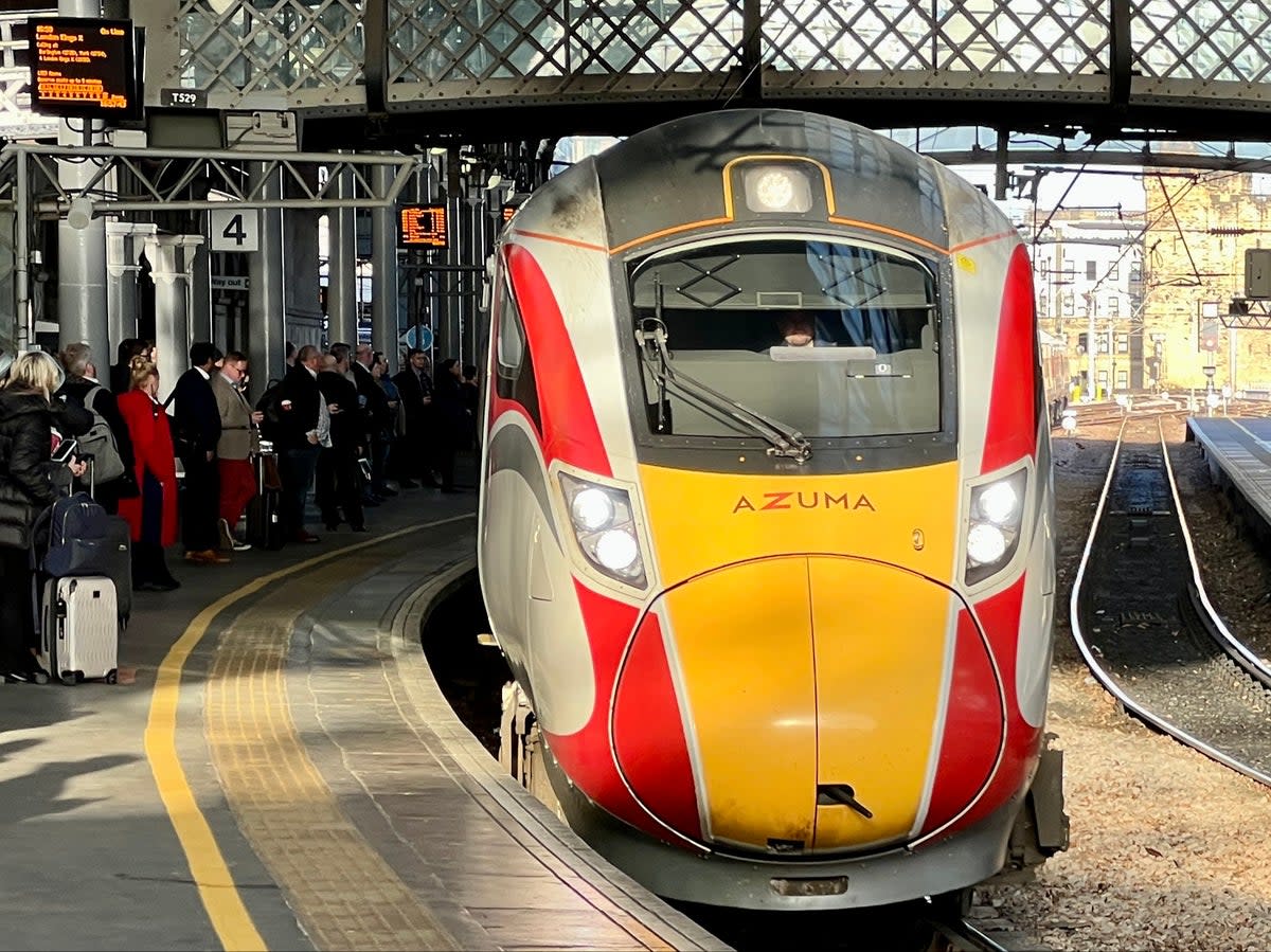 Going places? LNER train from Aberdeen to London King’s Cross, at Newcastle station (Simon Calder)