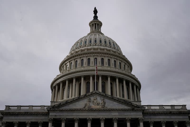 FILE PHOTO: The U.S. Capitol Building is seen before U.S. President Trump delivers State of the Union address in Washington