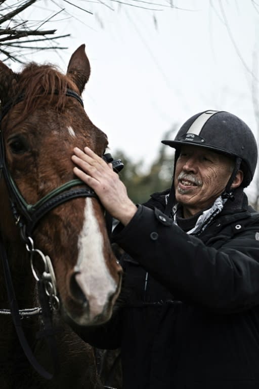 Anfosso, who started riding at the age of 14, says he rides 80 to 100 km (50 to 62 miles) on horseback every week