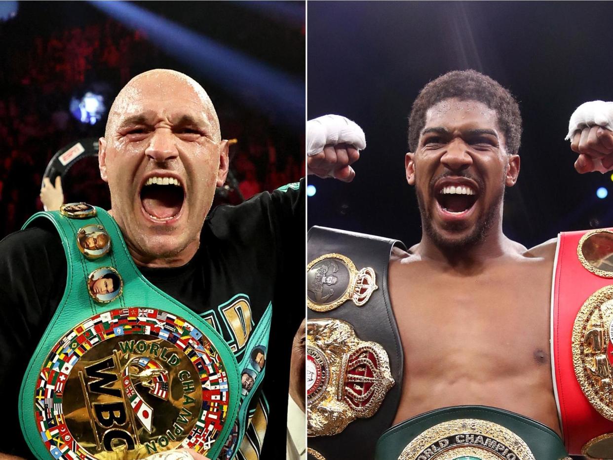 Tyson Fury could take on Anthony Joshua in December: Getty