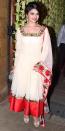 Prachi Desai’s red and white ethereal anarkali would certainly stand out at an engagement event.