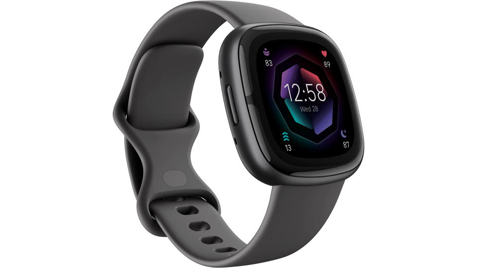 Fitbit Sense 2 Graphite/Graphite (FB521BKGB-FRCJK). (Photo: Amazon SG)