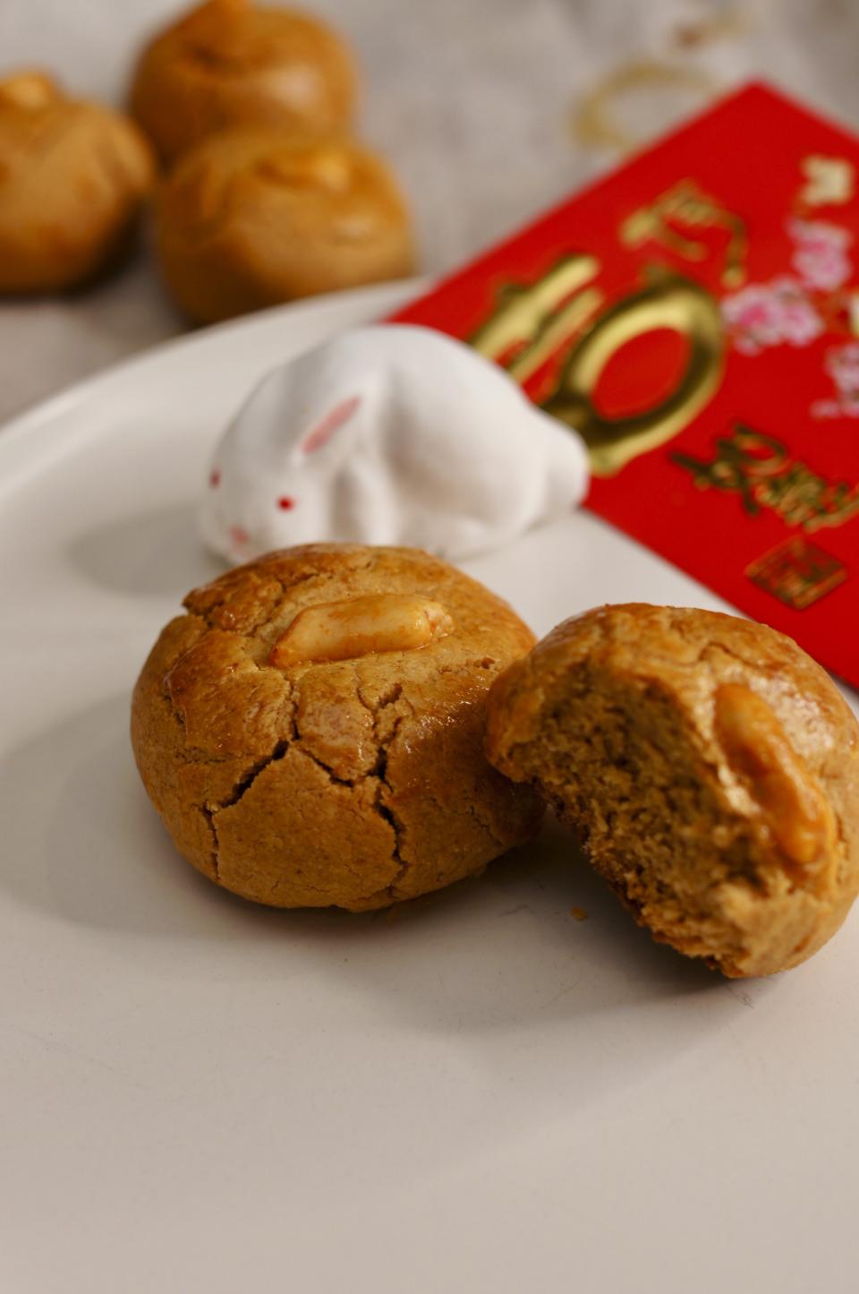 This undated photo shows peanut butter miso cookies made by Kat Lieu in Seattle. (Kat Lieu via AP)