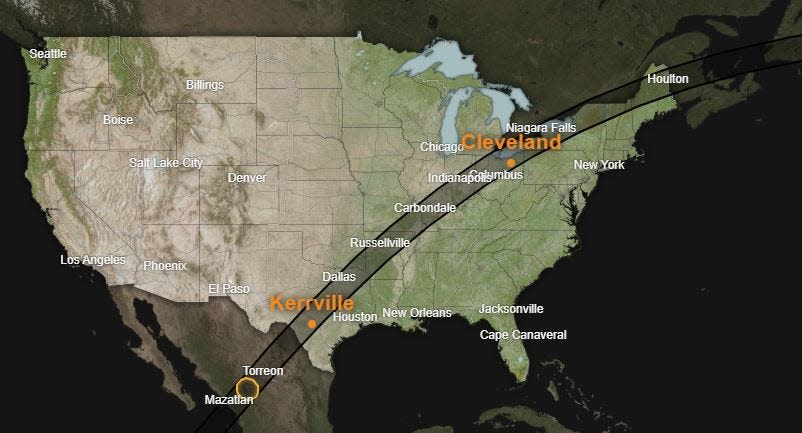 NASA is tracking the location of the April 8, 2024, solar eclipse.