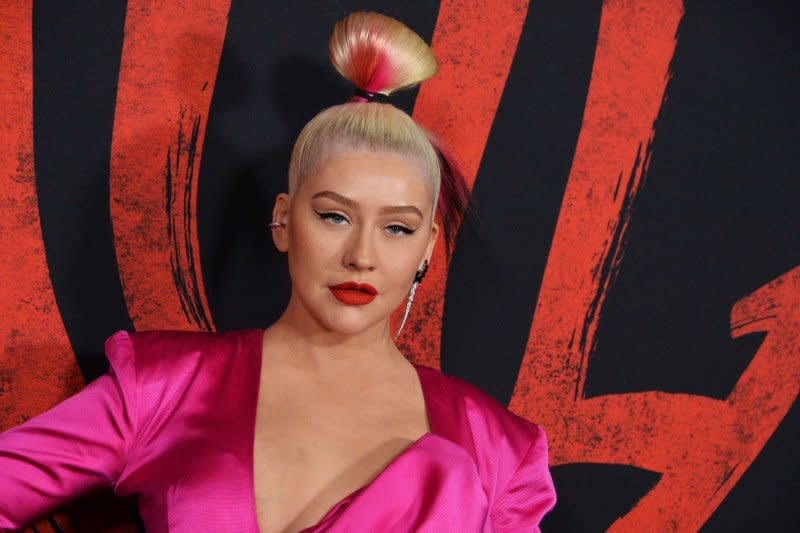 Christina Aguilera attends the premiere of "Mulan" at the Dolby Theatre in the Hollywood section of Los Angeles on March 9, 2020. The singer turns 43 on December 18. File Photo by Jim Ruymen/UPI