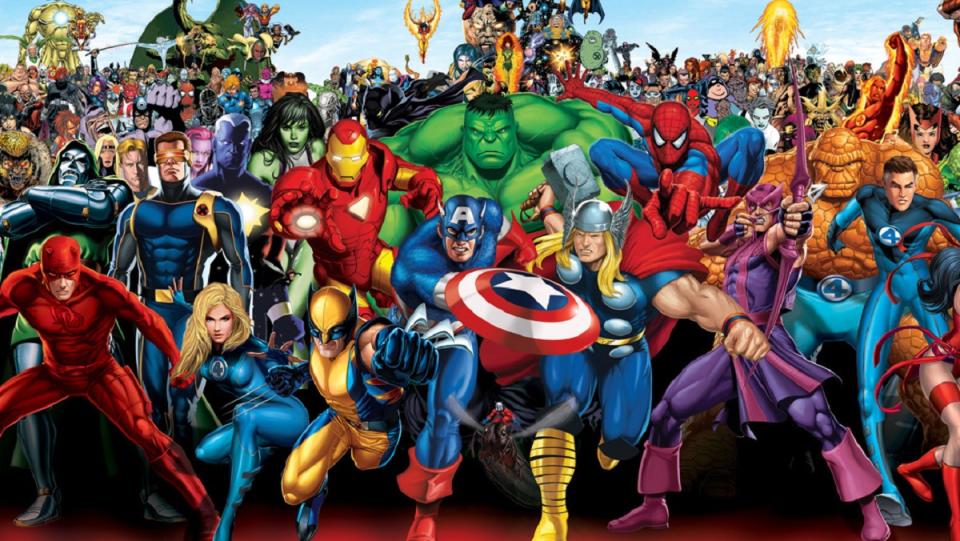 The heroes and villains of the Marvel Comics universe. A fan read every Marvel comic book ever in five years.