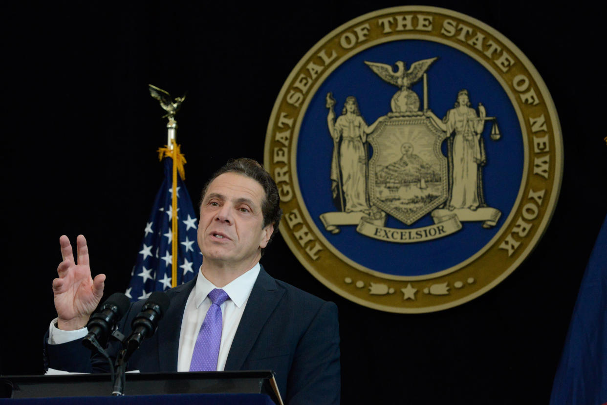 New York Gov. Andrew Cuomo delivers his State of the State address in 2017.&nbsp; (Photo: Stephanie Keith / Reuters)