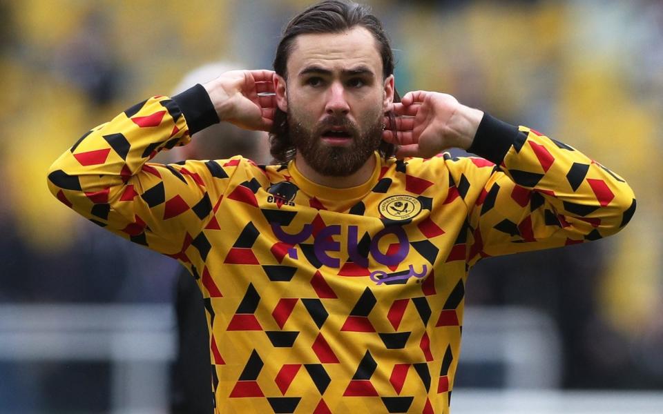 Sheffield United's Ben Brereton Diaz during the warm up before the match