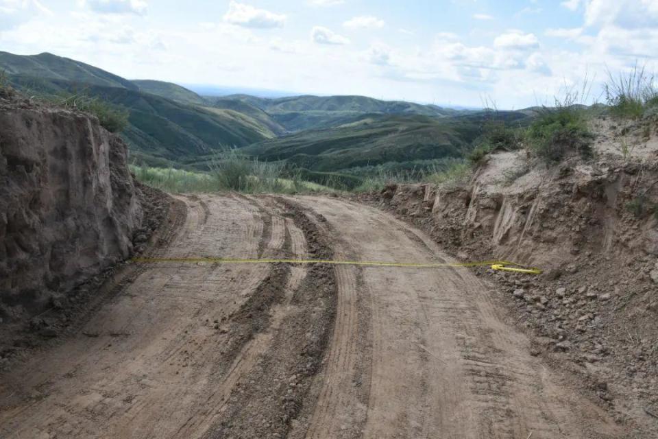 Local police officials received a report on August 24, 2023 that a gap had been dug in the 32nd Great Wall in Youyu County, located in the northwest of China. Police patrolled the line and found an excavator and a man and a woman present.  / Credit: Youyu County Public Security Bureau