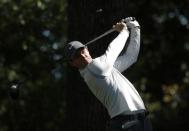 Rory McIlroy of Northern Ireland hits off the second tee in second round play during the 2017 Masters golf tournament at Augusta National Golf Club in Augusta, Georgia, U.S., April 7, 2017. REUTERS/Brian Snyder