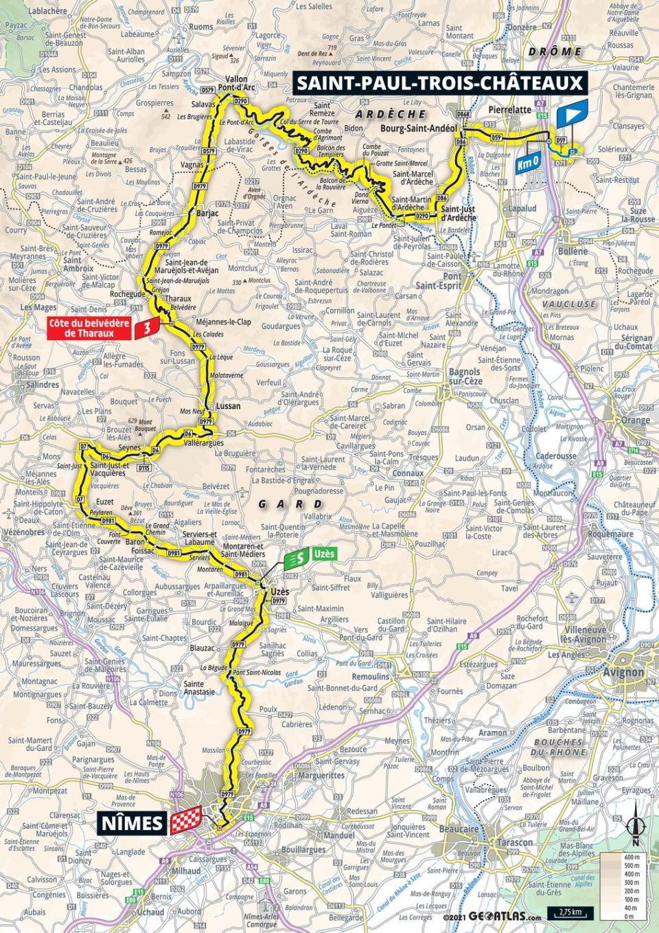 12) STAGE 12 SAINT-PAUL-TROIS-CHÂTEAUX - NÎMES (159.4km)