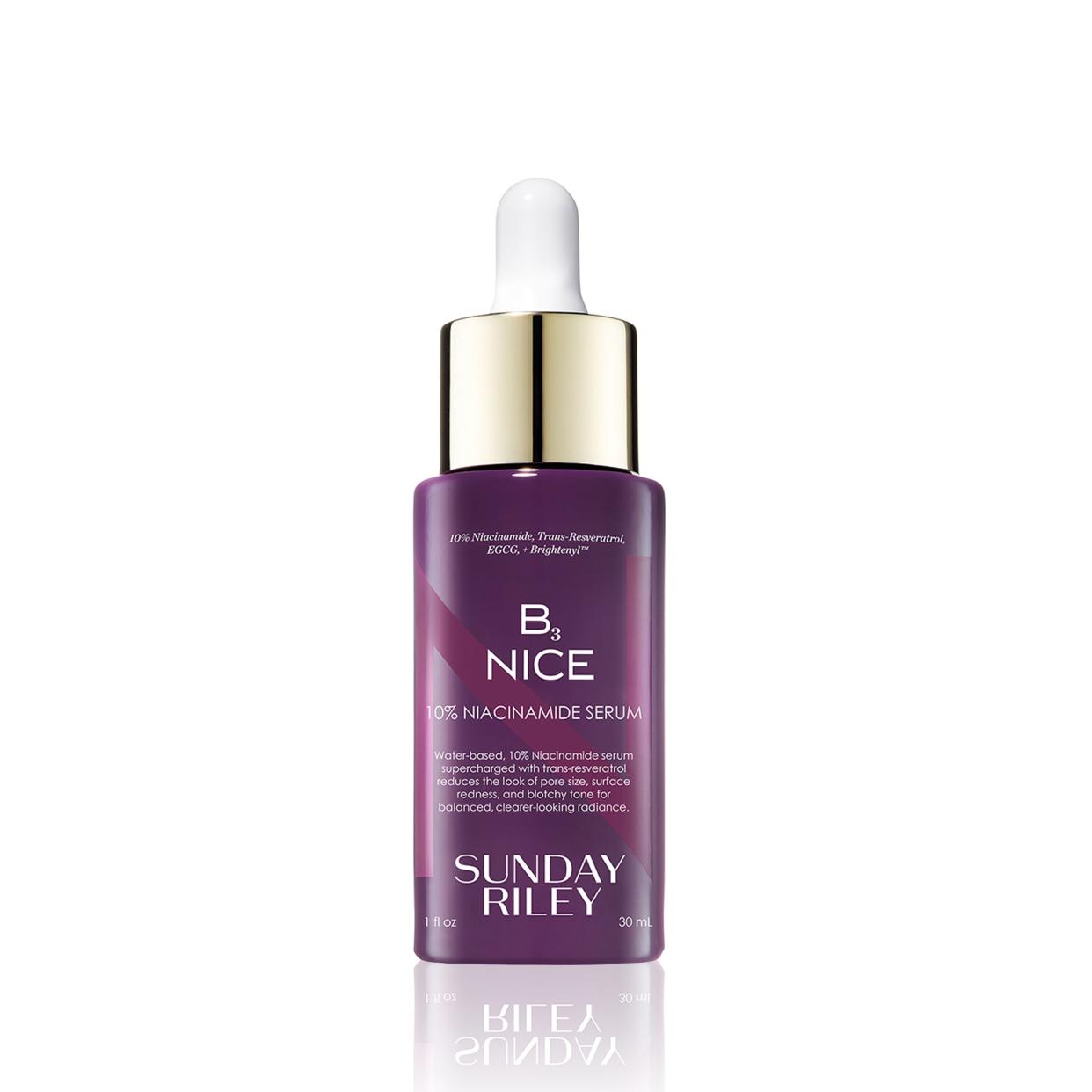 <p><a href="https://go.redirectingat.com?id=74968X1596630&url=https%3A%2F%2Fsundayriley.com%2Fproducts%2Fb3-nice-10-niacinamide-serum&sref=https%3A%2F%2Fwww.harpersbazaar.com%2Fbeauty%2Fskin-care%2Fg43713080%2Fbest-face-serums%2F" rel="nofollow noopener" target="_blank" data-ylk="slk:Shop Now;elm:context_link;itc:0;sec:content-canvas" class="link rapid-noclick-resp">Shop Now</a></p><p>B3 Nice 10% Niacinamide Serum</p><p>sundayriley.com</p><p>$65.00</p><span class="copyright">Sunday Riley</span>