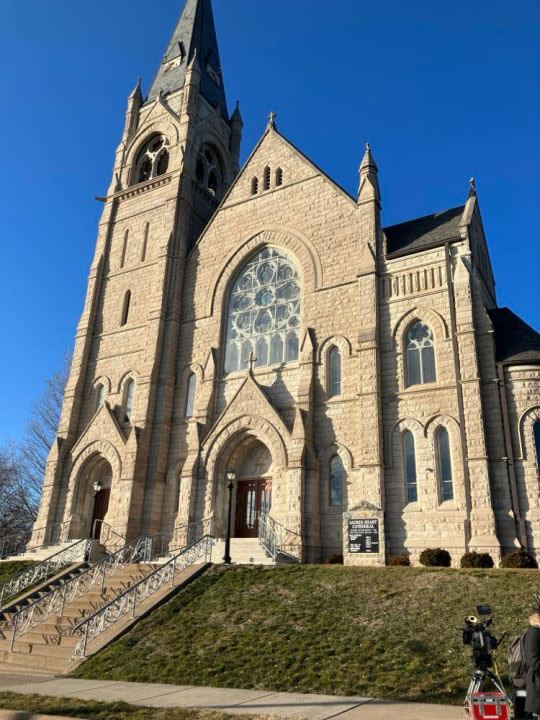 Sacred Heart Cathedral is at 10th and Iowa streets in Davenport.