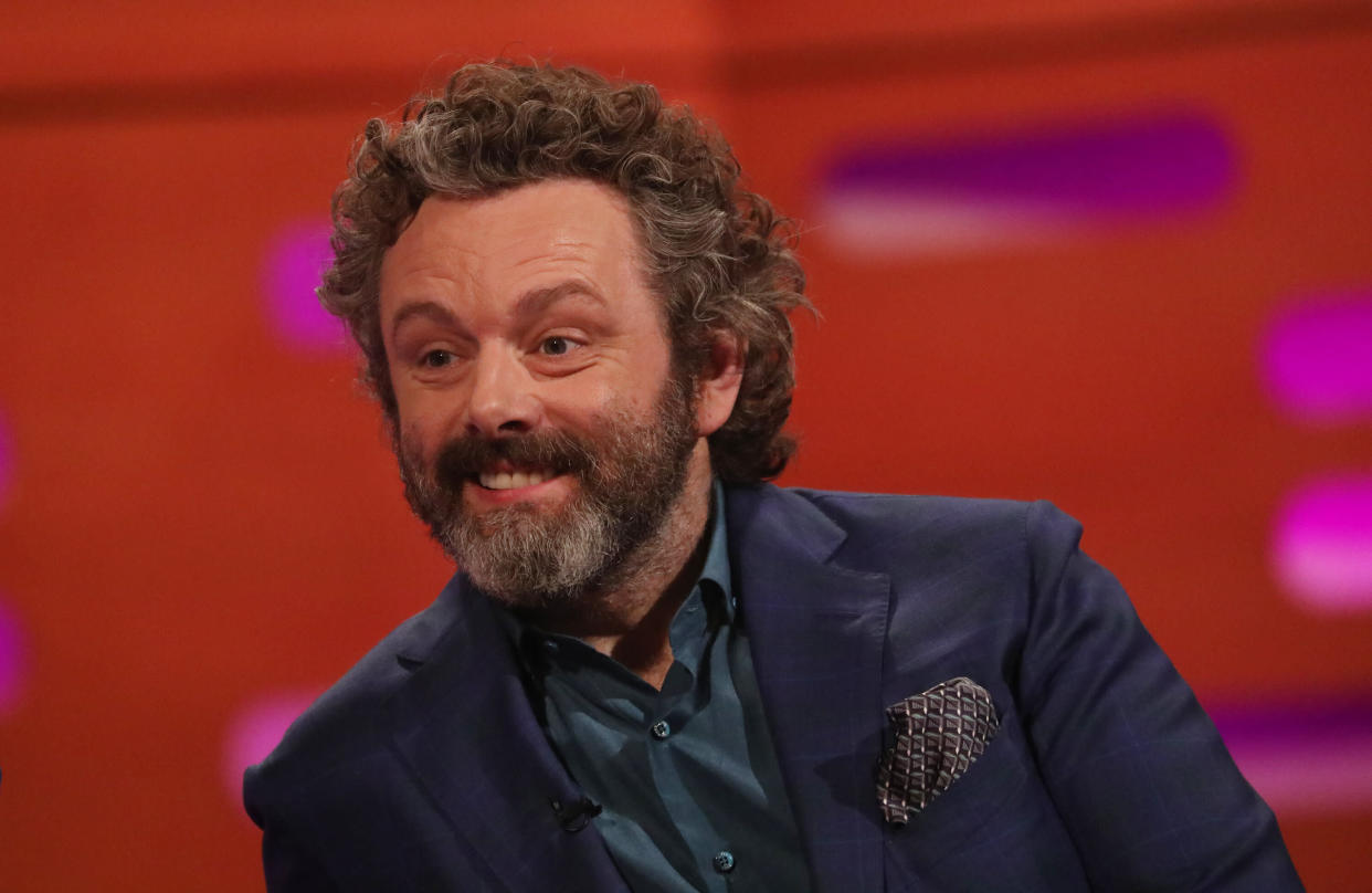 Michael Sheen during the filming for the Graham Norton Show at BBC Studioworks 6 Television Centre, Wood Lane, London, to be aired on BBC One on Friday evening. (Photo by Isabel Infantes/PA Images via Getty Images)