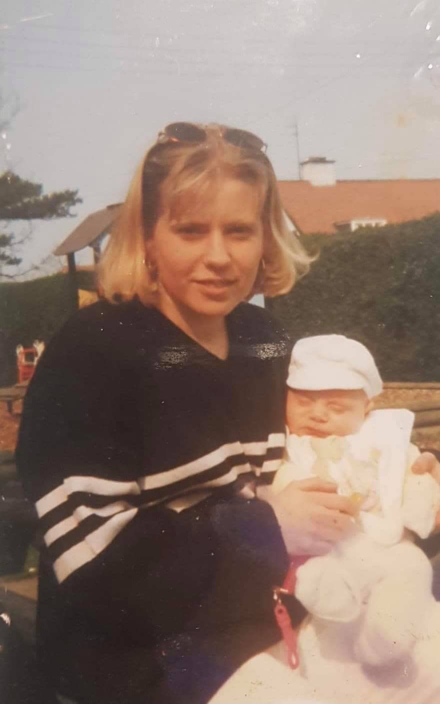 Melanie with Keesha as a baby. (Keesha Warburton/SWNS)
