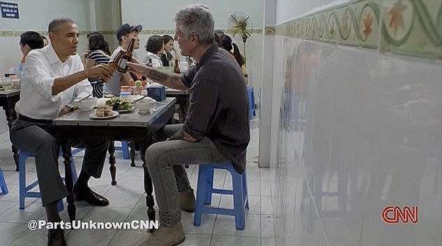 President Barack Obama appeared on Anthony Bourdain's 'Parts Unknown’. Photo: CNN