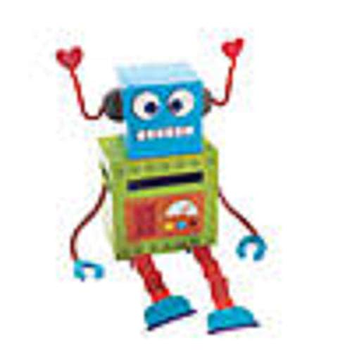 fun Valentine's Day Mailbox Robot Card Holder Box Craft Kit