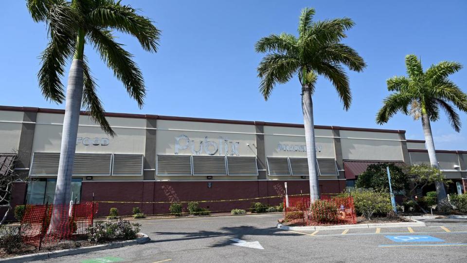 The Bayshore Gardens Publix has closed. Preparations are underway to rebuild the store, shown here on May 8, 2024. Tiffany Tompkins/ttompkins@bradenton.com