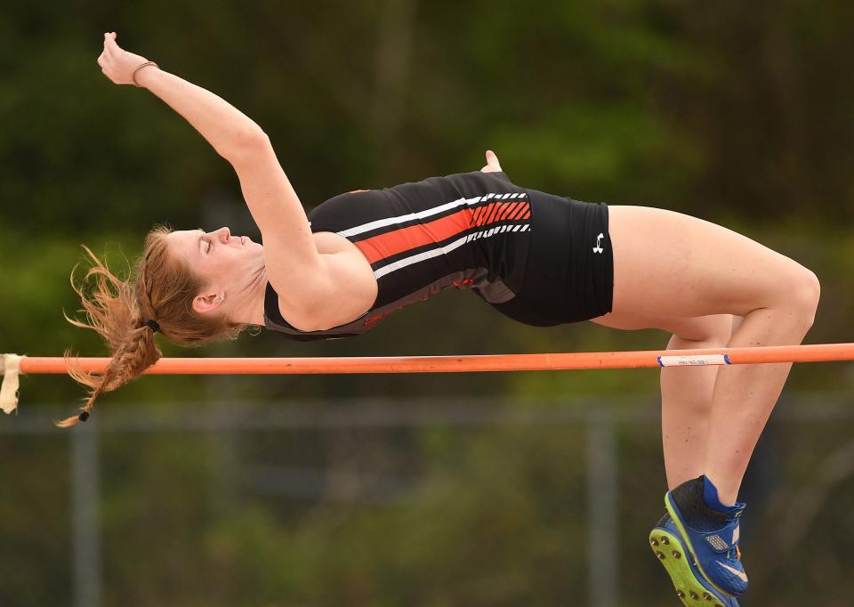 Track athletes from across the county came out to take part in the 2024 New Hanover County Championships Wednesday March 27, 2024. The event took place in Scott Braswell Stadium at Hoggard High School and featured some of the top track athletes from the area. KEN BLEVINS/STARNEWS