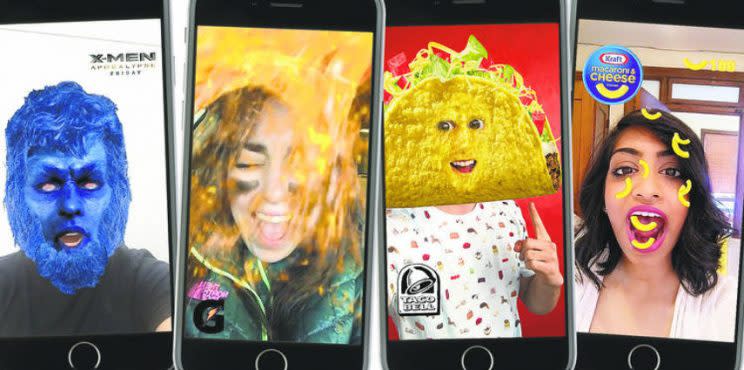 Snapchat sponsored lenses, Delmondo