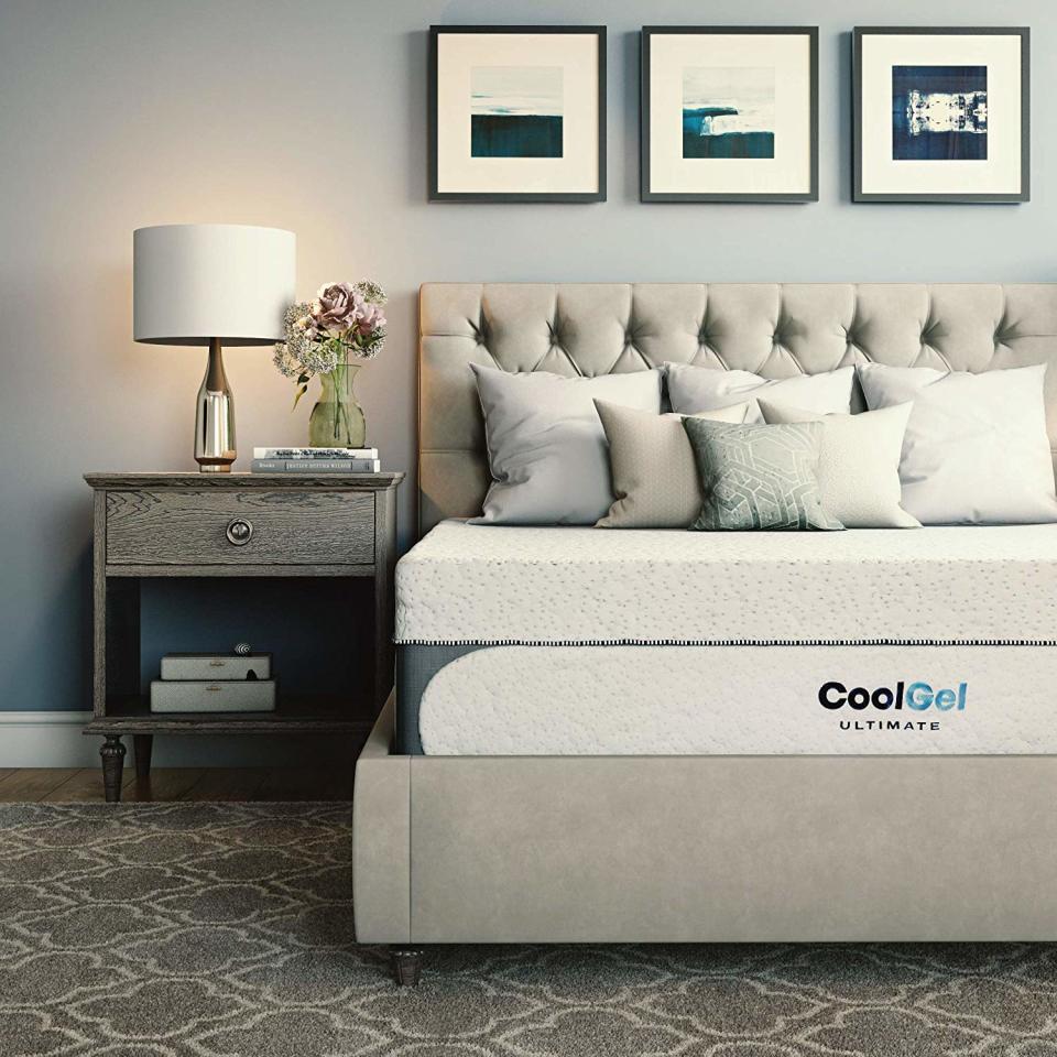 Classic Brands Cool Gel 1.0 Ultimate Memory Foam 14-Inch Mattress with Bonus Pillow, Twin. (Photo: Amazon)