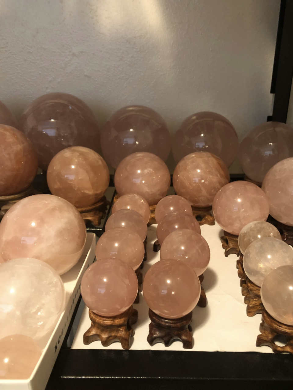 4) Rose Quartz Star Sphere