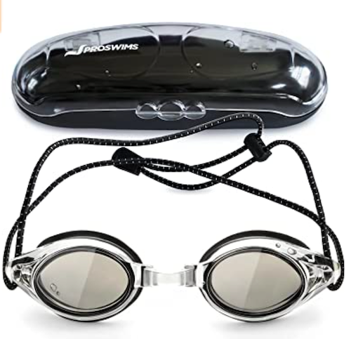 Proswims Swimming Goggles with Bungee Strap