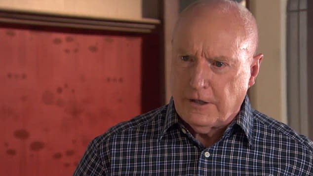 Ray Meagher who plays Alf Stewart is one of the most recognisable faces from the Australian soap Home and Away which could be axed by Channel Seven. 