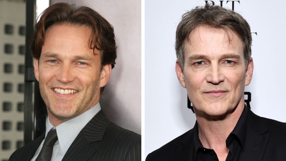 Stephen Moyer in 2008 and 2024