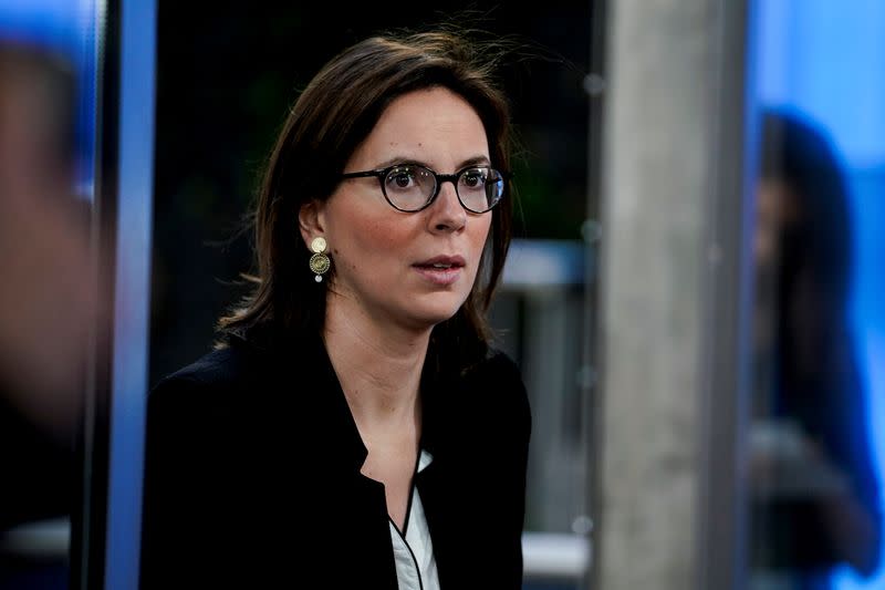 French Junior Minister for European Affairs Amelie de Montchalin arrives at a General Affairs Councilc meeting at the EU headquarters in Brussels