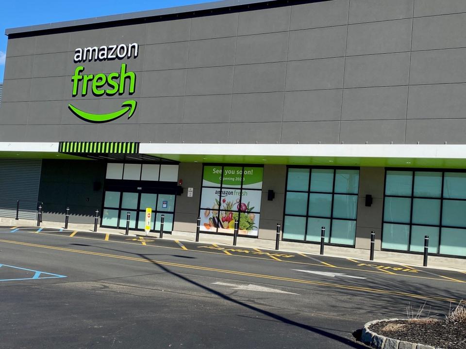 The signs have been up for sometime regarding the Amazon Fresh store on Route 46 store in Woodland Park. Amazon recently announced it was pausing opening new stores in New Jersey.