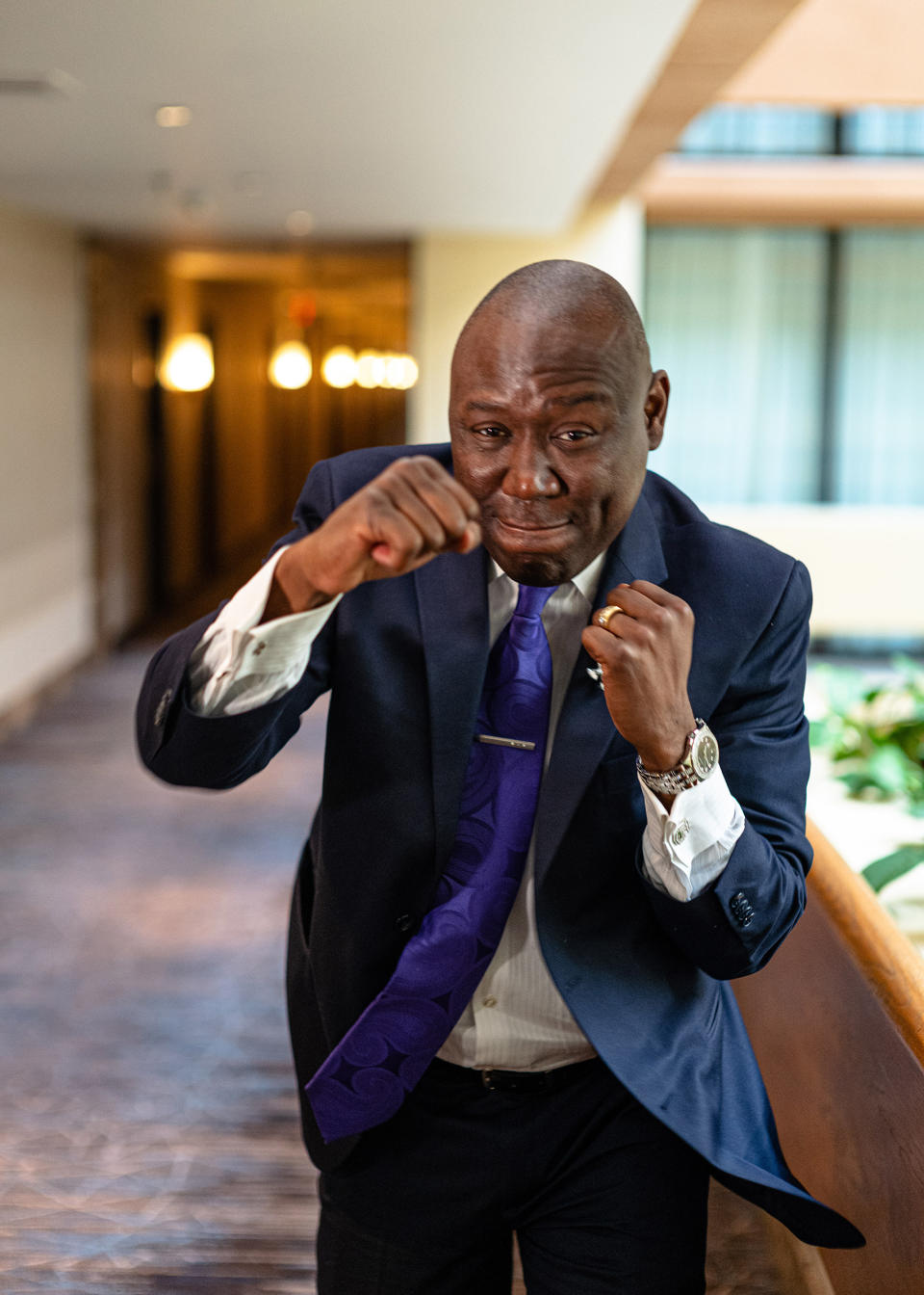 Attorney Ben Crump poses for a photograph on June 7, 2020, at a Houston hotel.<span class="copyright">Ruddy Roye for TIME</span>