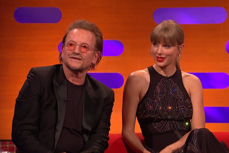 Bono y Taylor Swift en la emisión del Show de Graham Norton que podrá verse este viernes 11 en Film