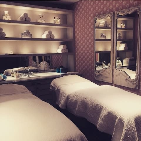 Liz Earle's facial studio - Credit: Instagram /@abigailjames1