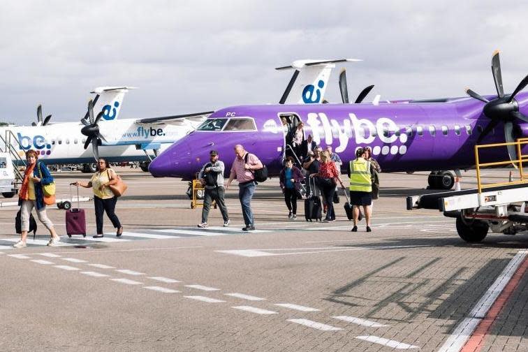 Flight path: most flights at the Hampshire airport are on Flybe: Southampton Airport