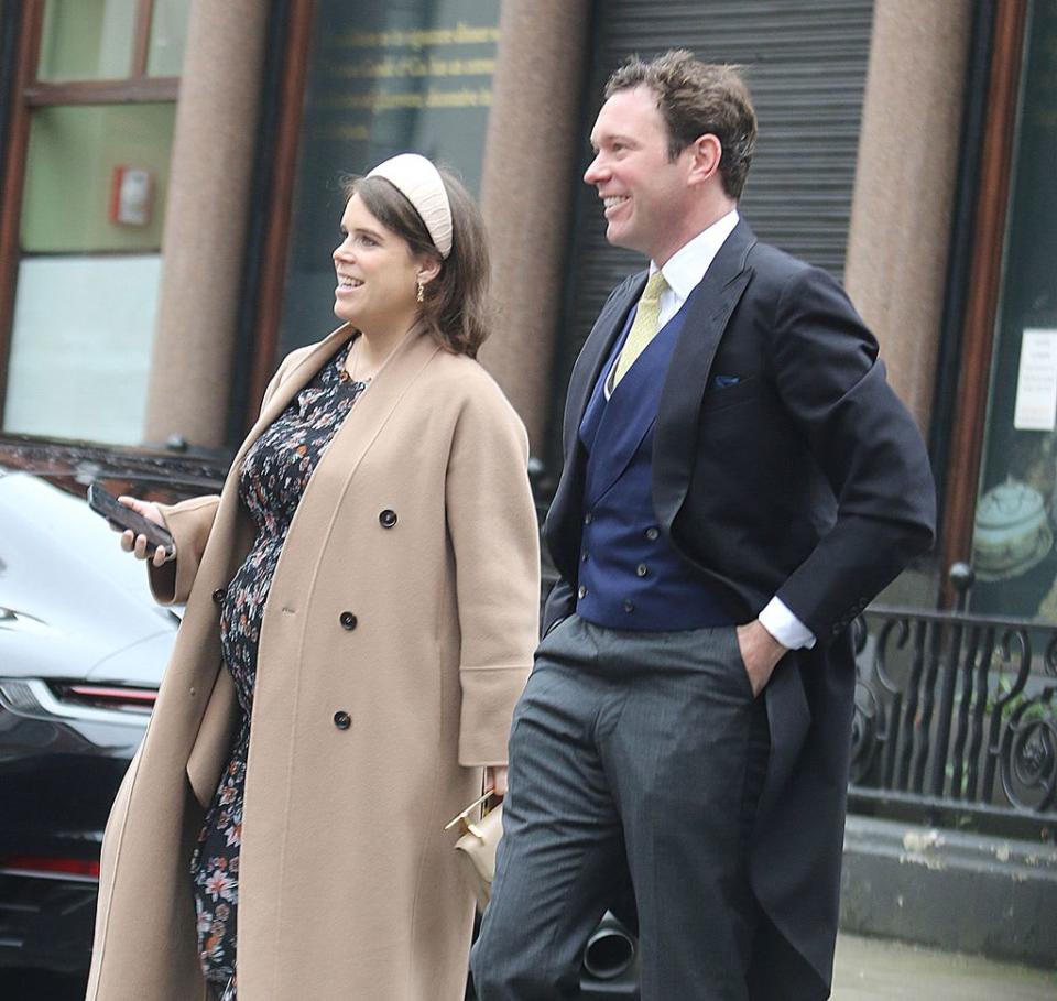 Princess Eugenie walking with Jack Brooksbank