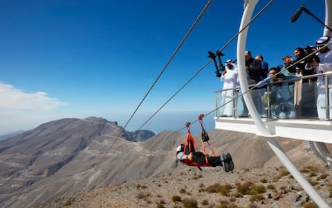 The Jebel Jais Flight zipline