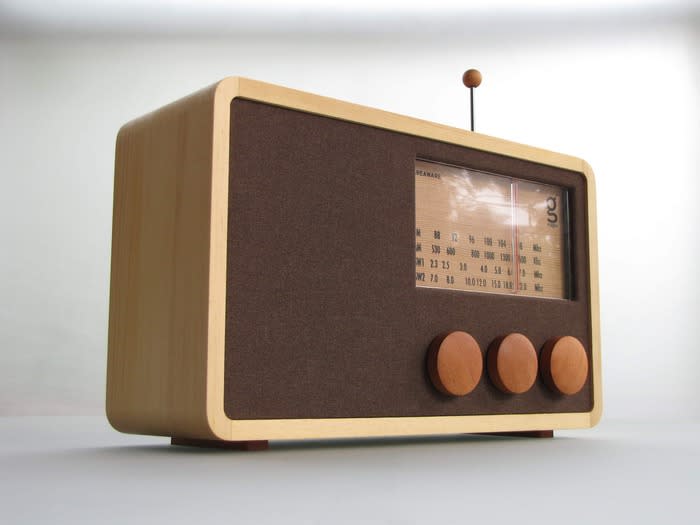 Rekto: The wooden Magno radio is an Indonesian product that has won several international design awards. (