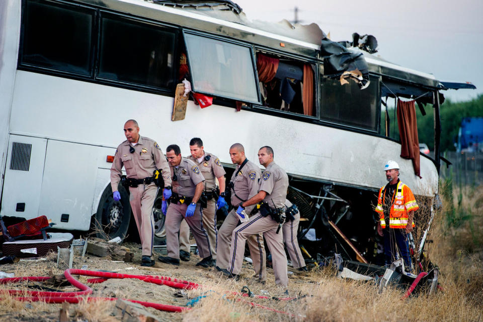 California bus crash