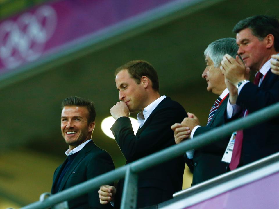 David Beckham and Prince William