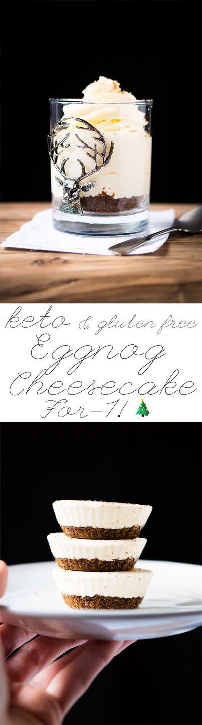 No-Bake Eggnog Cheesecake Cups