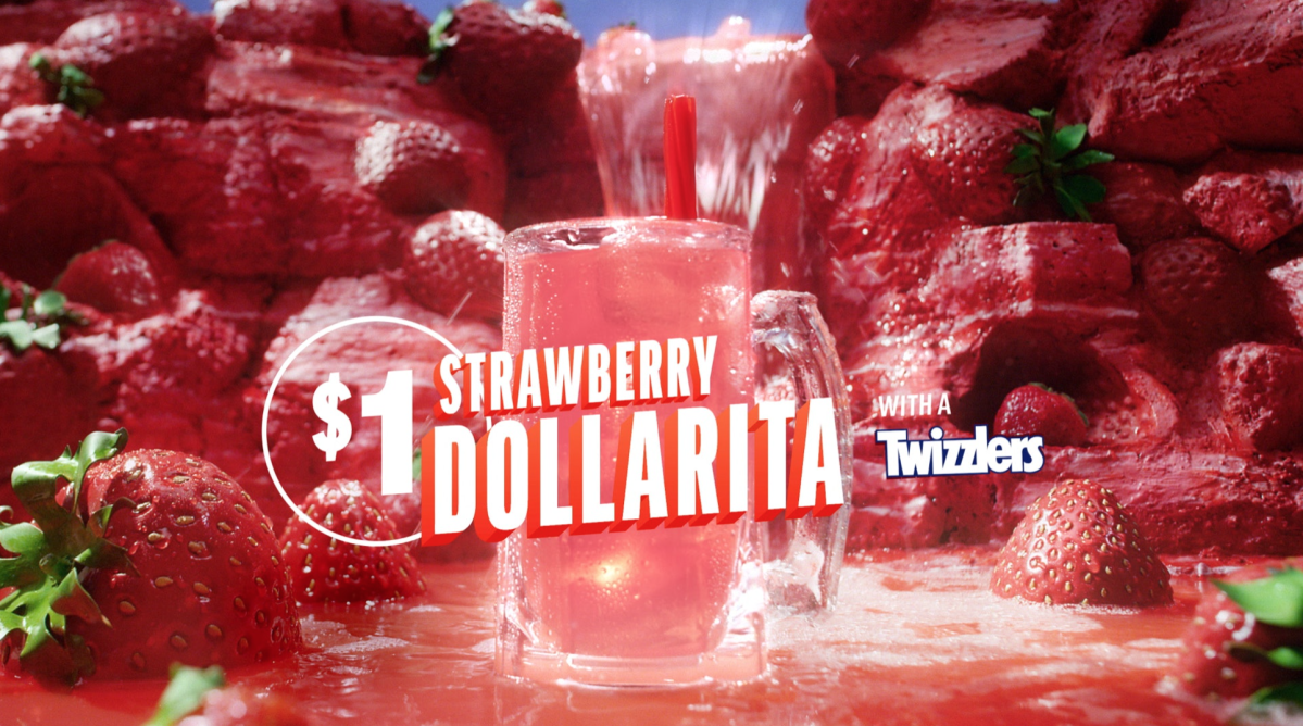 Applebee's New 1 Strawberry Margaritas Come With a Twizzler Straw