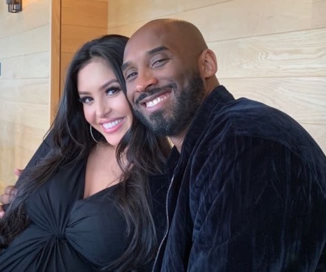 柯比生前和老婆凡妮莎感情甜蜜。（翻攝自kobebryant IG）