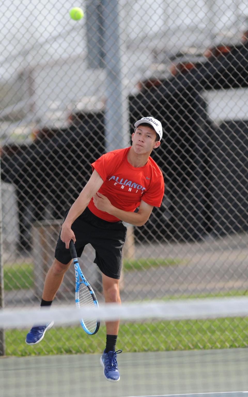 Blake Hood of Alliance was the Eastern Buckeye Conference Player of the Year for boys tennis.