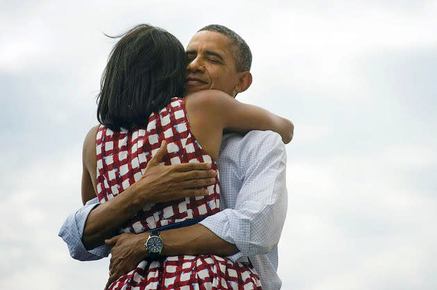 #14 Most retweeted Obama photo<br> As networks began calling the race for President Obama on election night, his campaign tweeted this photo with the caption “four more years.” The image became the most retweeted ever and also the "most liked" on Facebook, receiving over 4.4 million “likes” and counting.